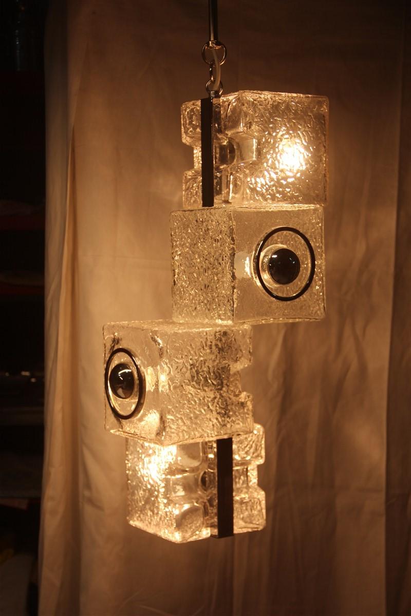 Ceiling Lamp Pop Art VeArt Tony Zuccheri 1970s Cubic Italian Design For Sale 3