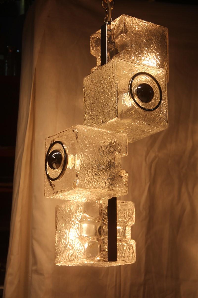 Ceiling Lamp Pop Art VeArt Tony Zuccheri 1970s Cubic Italian Design For Sale 4