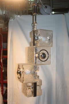 Deckenleuchte Pop Art VeArt Tony Zuccheri 1970er Jahre kubisches italienisches Design