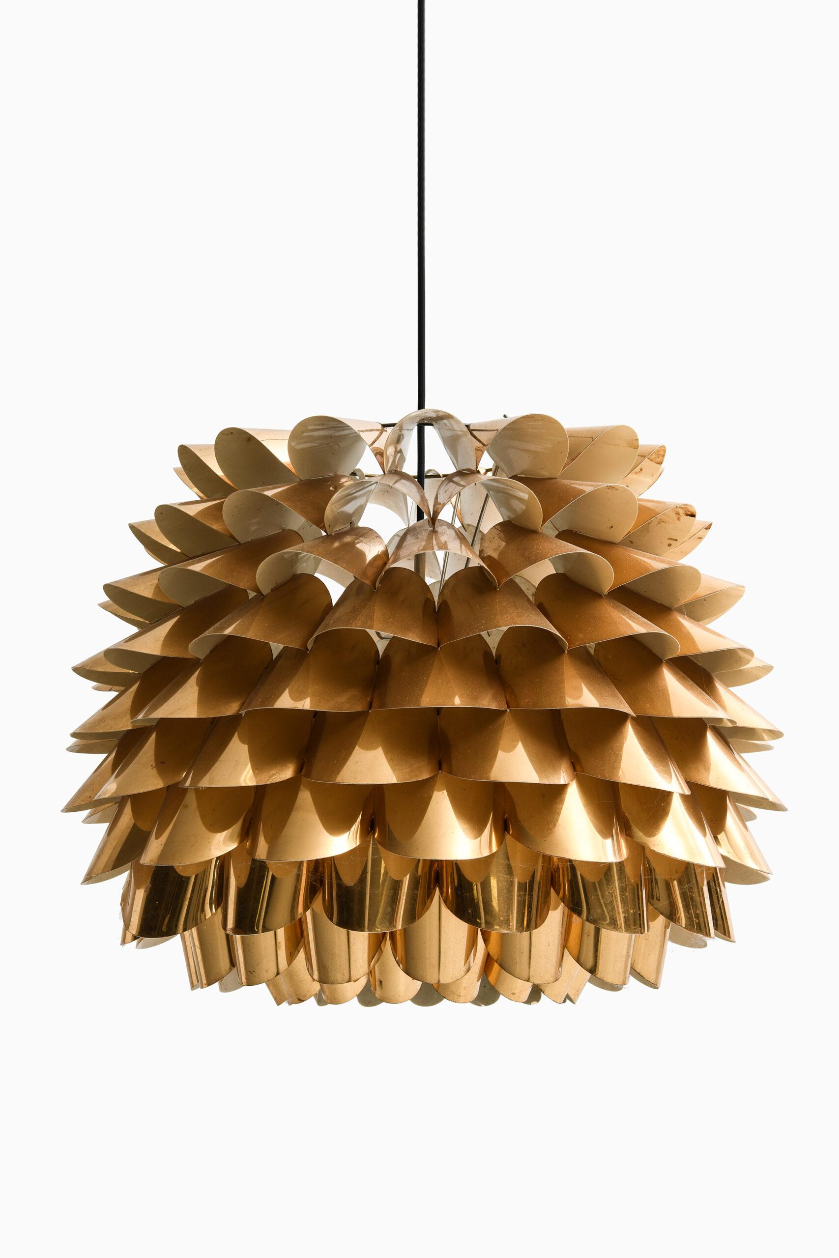 Rare ceiling lamp by unknown designer. Probably produced in Denmark.