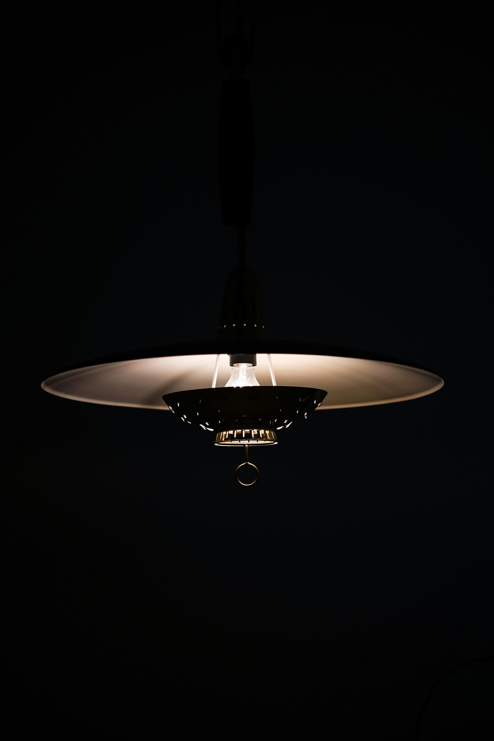Metal Ceiling Lamp Produced by Boréns For Sale