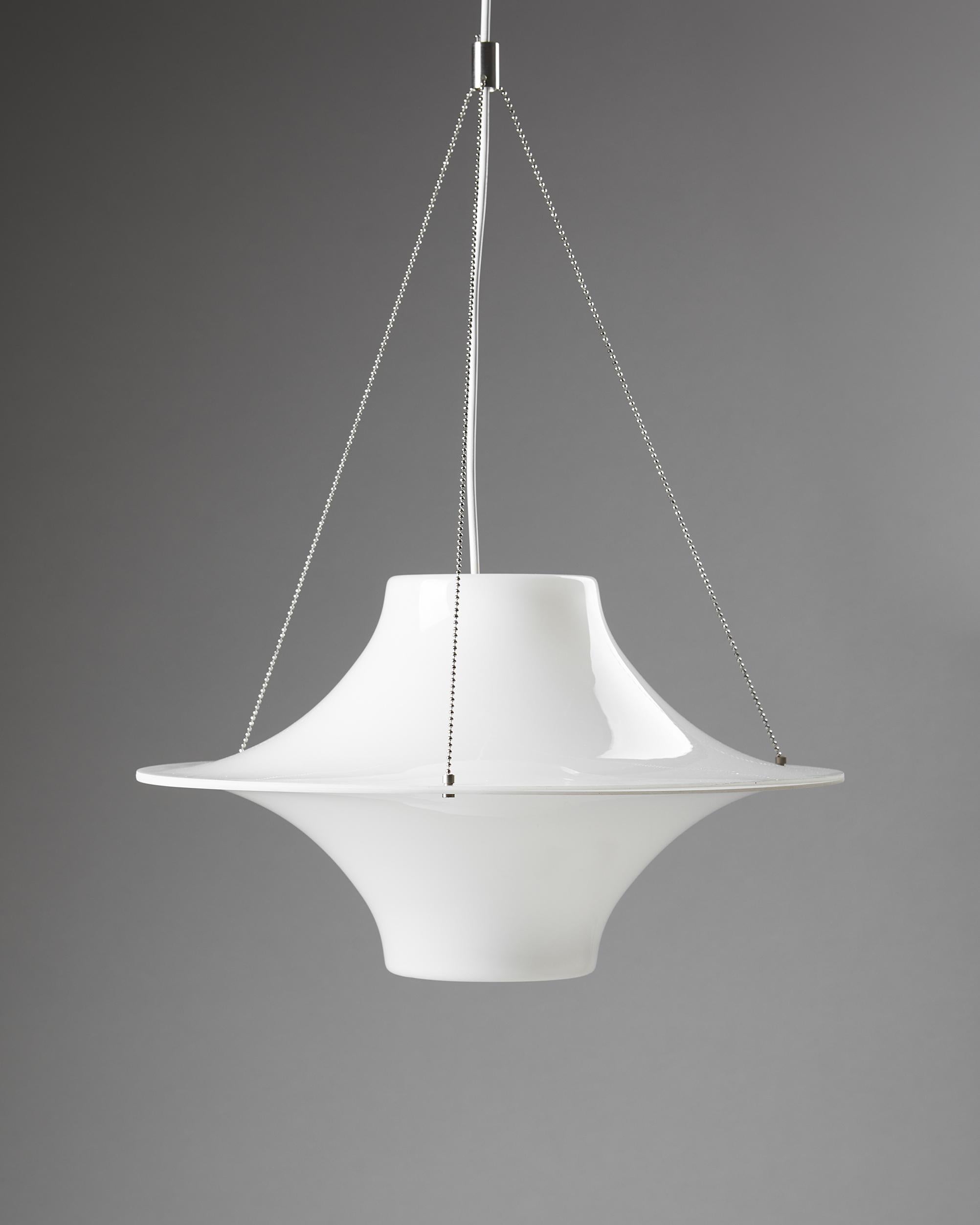 Mid-Century Modern Ceiling Lamp ‘Sky Flyer’ Designed by Yki Nummi, Finland, 1960s