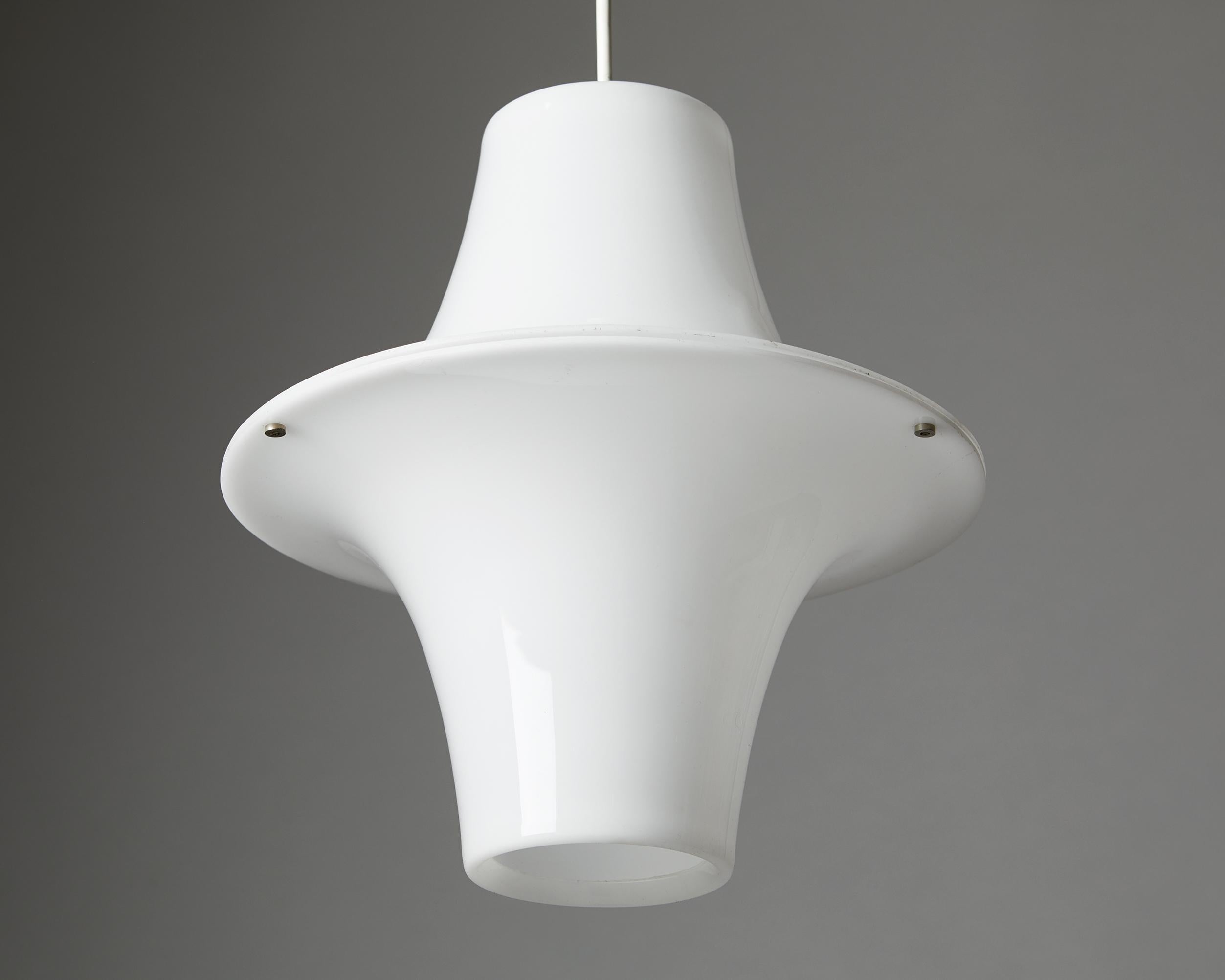 Swedish Ceiling Lamp “Sky Flyer” Designed by Yki Nummi for Sanka, Finland, 1960s
