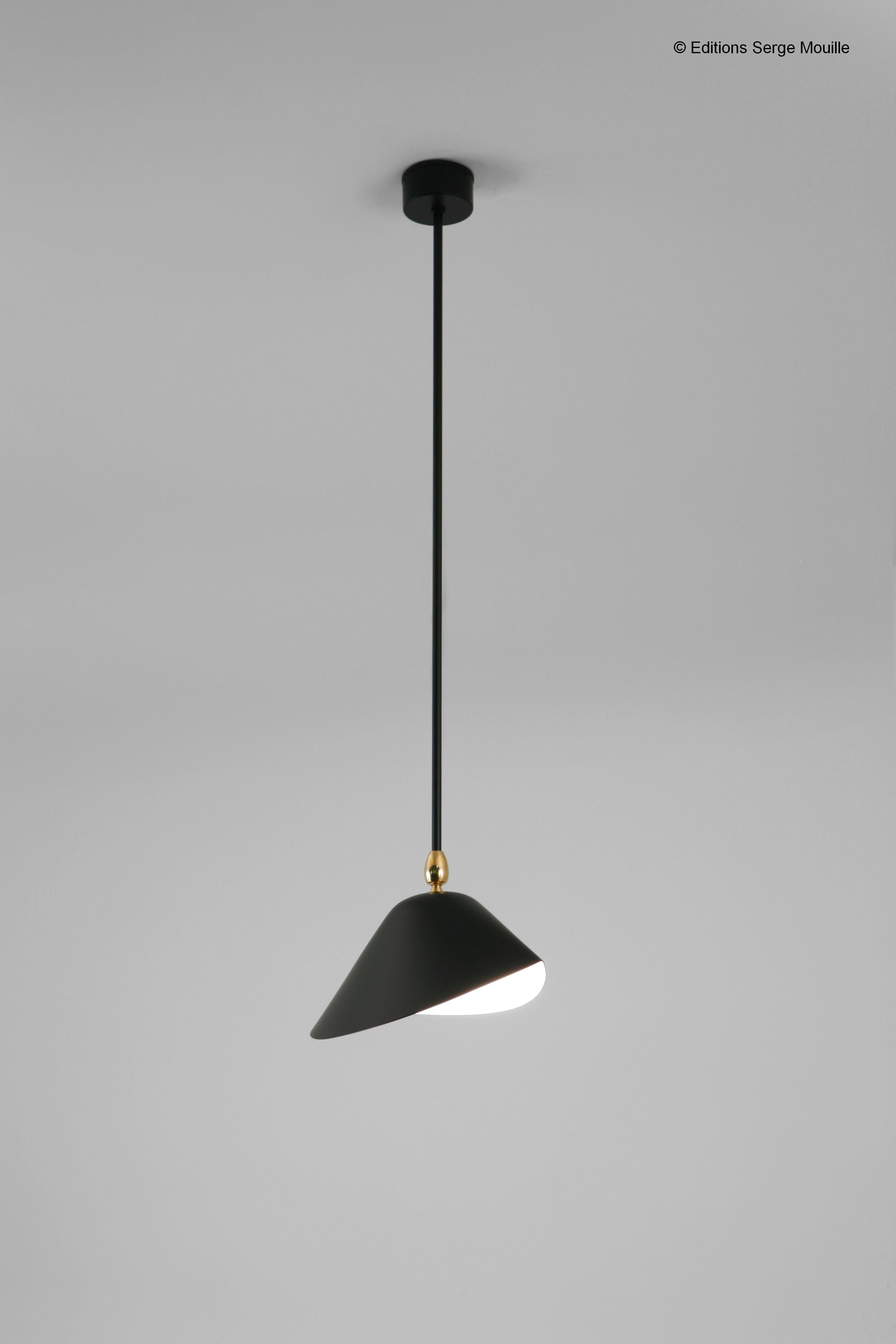 Ceiling Lamp Snail 60 by Serge Mouille In New Condition In Geneve, CH