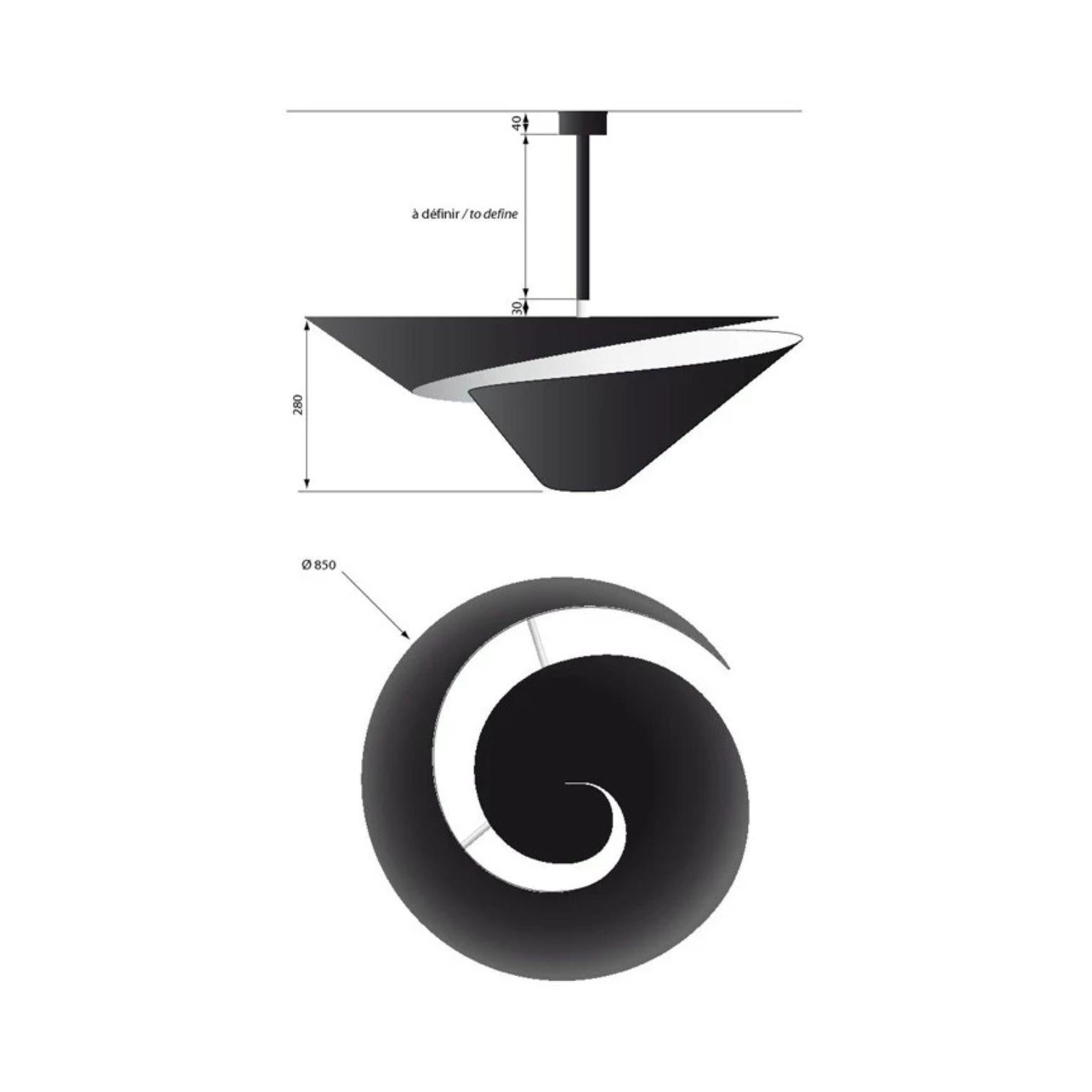 Post-Modern Ceiling Lamp Snail 85 by Serge Mouille