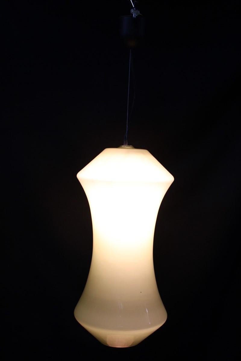 Ceiling Lamp Vistosi Mid-century Italian design Green Clessidra 1950s  For Sale 4