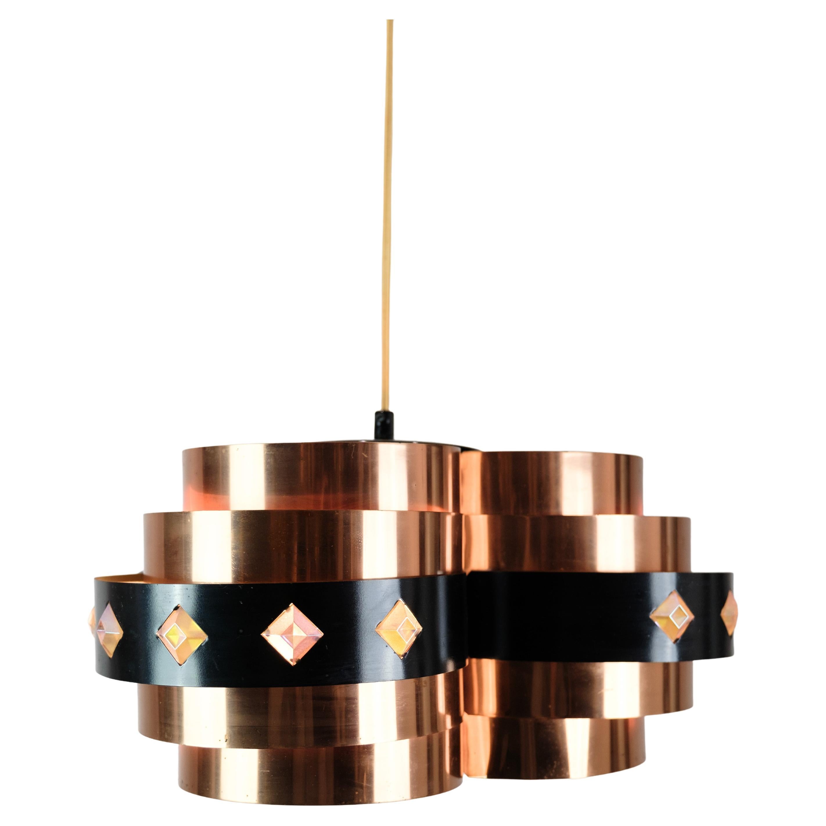 Ceiling lamp By Werner Schou Made In Copper From 1970s