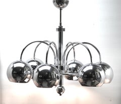 Ceiling Lamp with 6 Eyeball Lights Goffredo Reggiani, 1960s