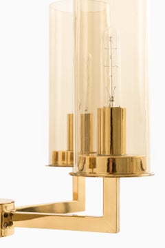 Deckenleuchte mit bernsteinfarbenem Glasschirm von Hans-Agne Jakobsson, 1950er Jahre