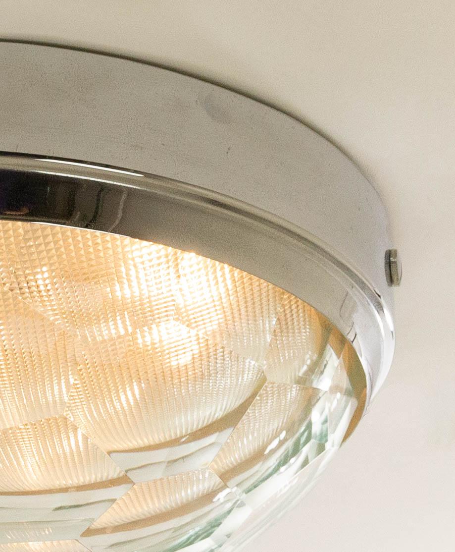 Mid-20th Century Ceiling lamp with faceted glass by Pia Guidetti Crippa for Lumi, 1960s