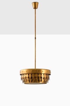 Ceiling Lamp with Fish-shaped Metal Elements by Uno Dahlén, 1960s