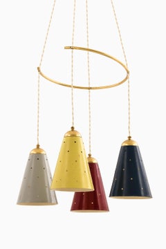 Ceiling Lamp with Four Conical Shades, 1960s