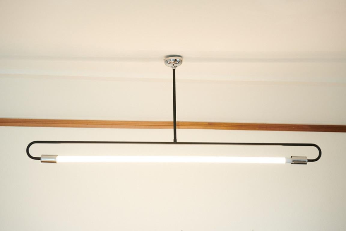 Ceiling Lamp with Tube Sola, 1950s In Good Condition For Sale In Zurich, Zurich