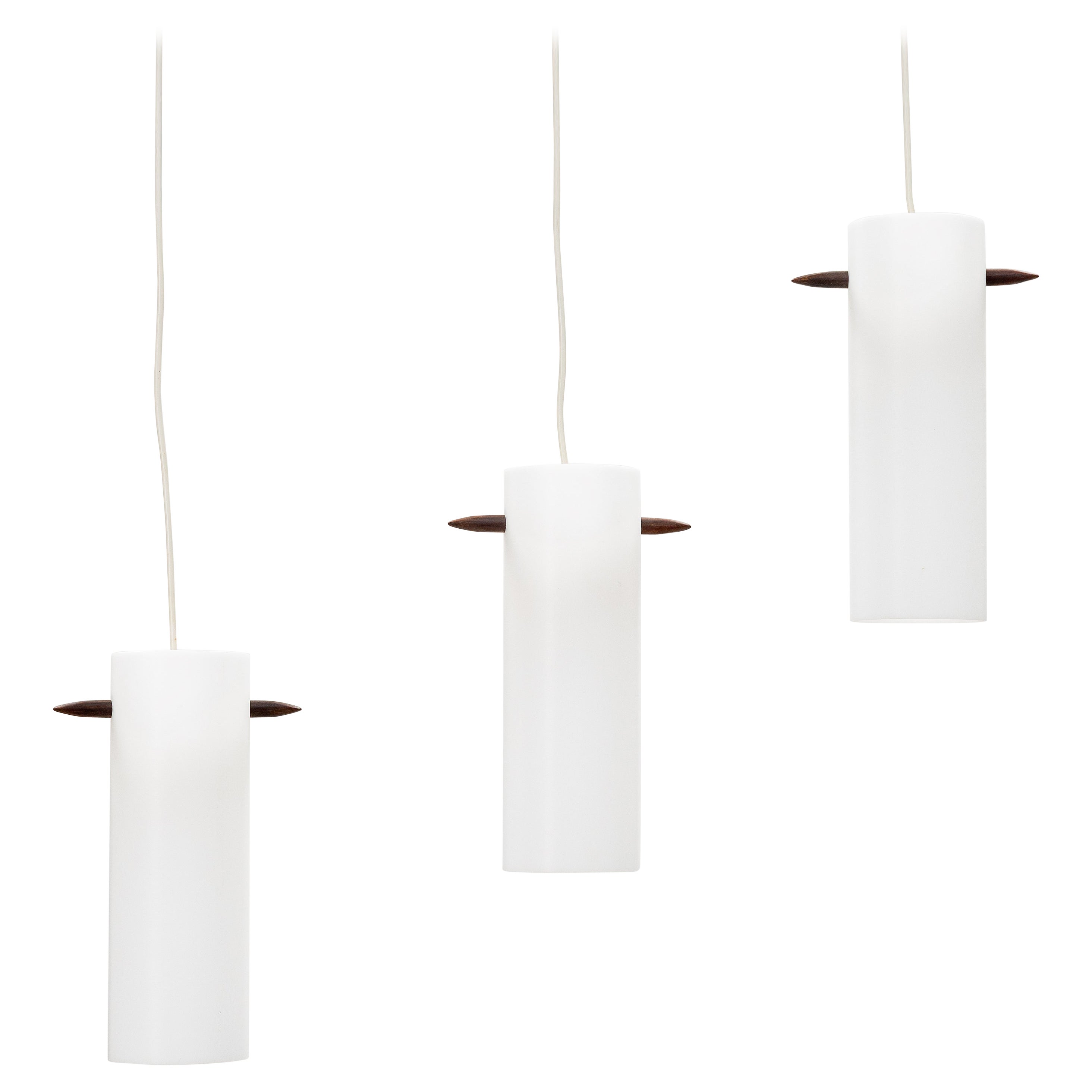 Lampade da soffitto di Uno & Östen Kristiansson Model 535 Luxus Vittsjö Svezia 1970