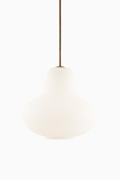 Ceiling Lamps in Brass by Carl Axel Acking, 1940s