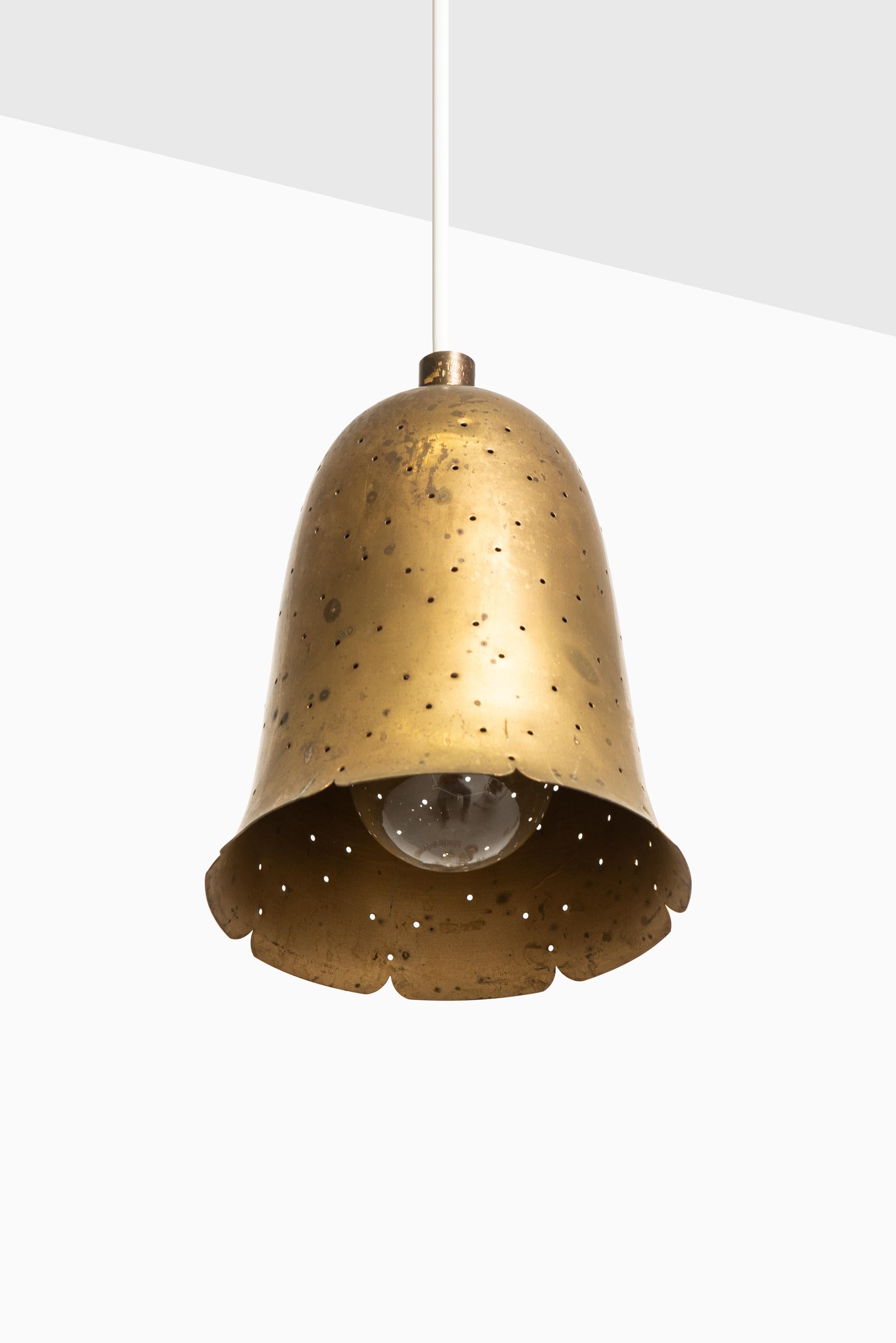 Scandinavian Modern Ceiling Lamps in Brass Produced by Boréns in Sweden