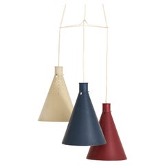 Ceiling Lamps in Lacquered Metal by Alf Svensson, 1950's