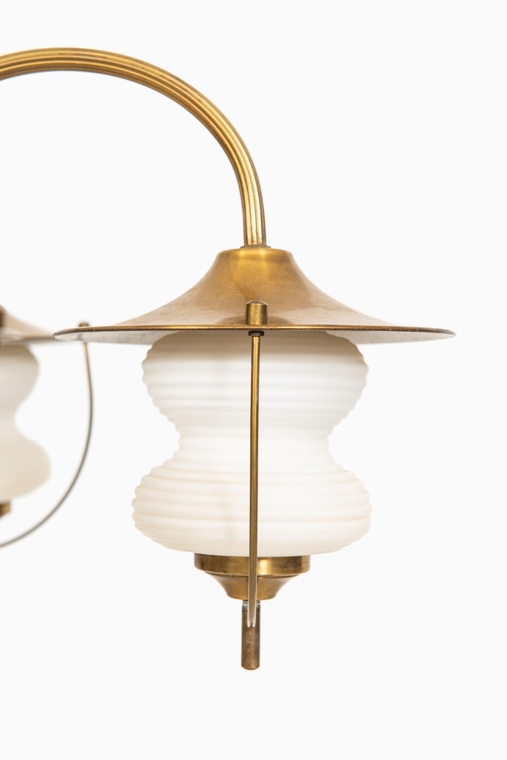 Brass Ceiling Lamps Produced in Denmark