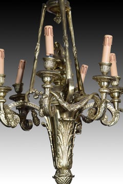 Luce a soffitto. Bronzo. XX secolo.