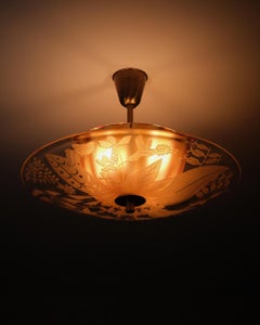 Ceiling light by Bo Notini for Glössner & Co, Sweden, 1940s