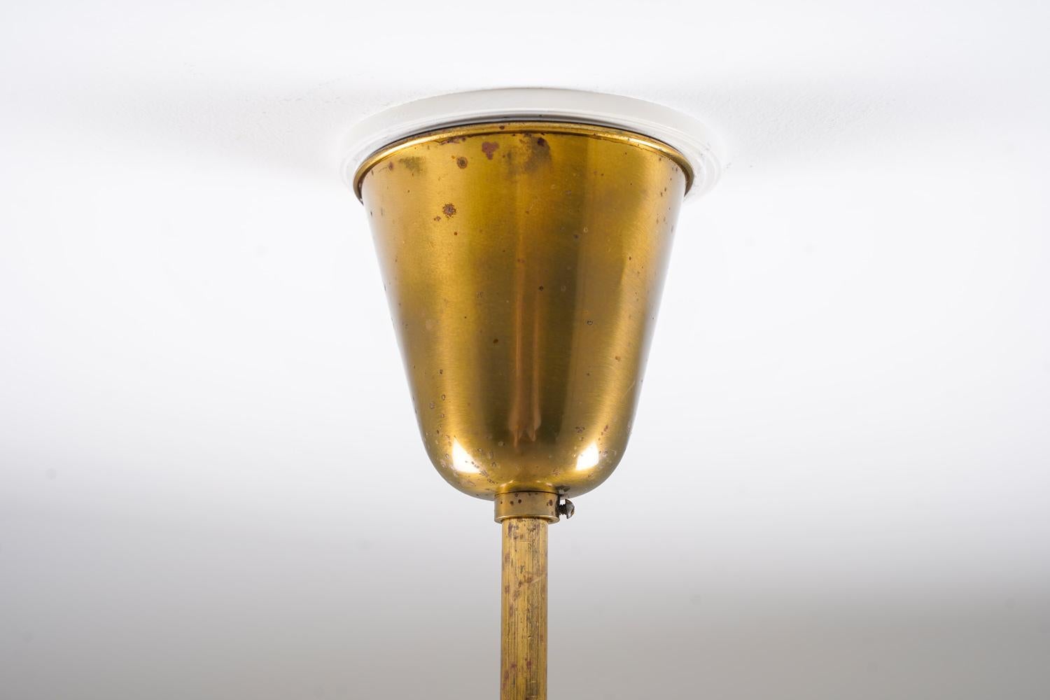 Plafoniera di Bo Notini per Glössner, Svezia, anni '40 in vendita 4