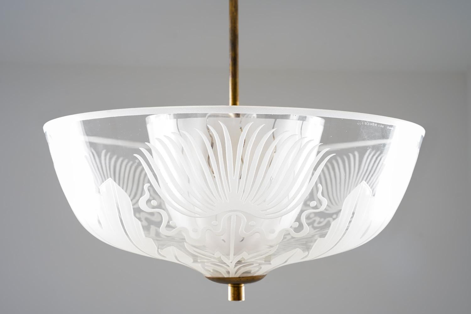 Scandinavo moderno Plafoniera di Bo Notini per Glössner, Svezia, anni '40 in vendita