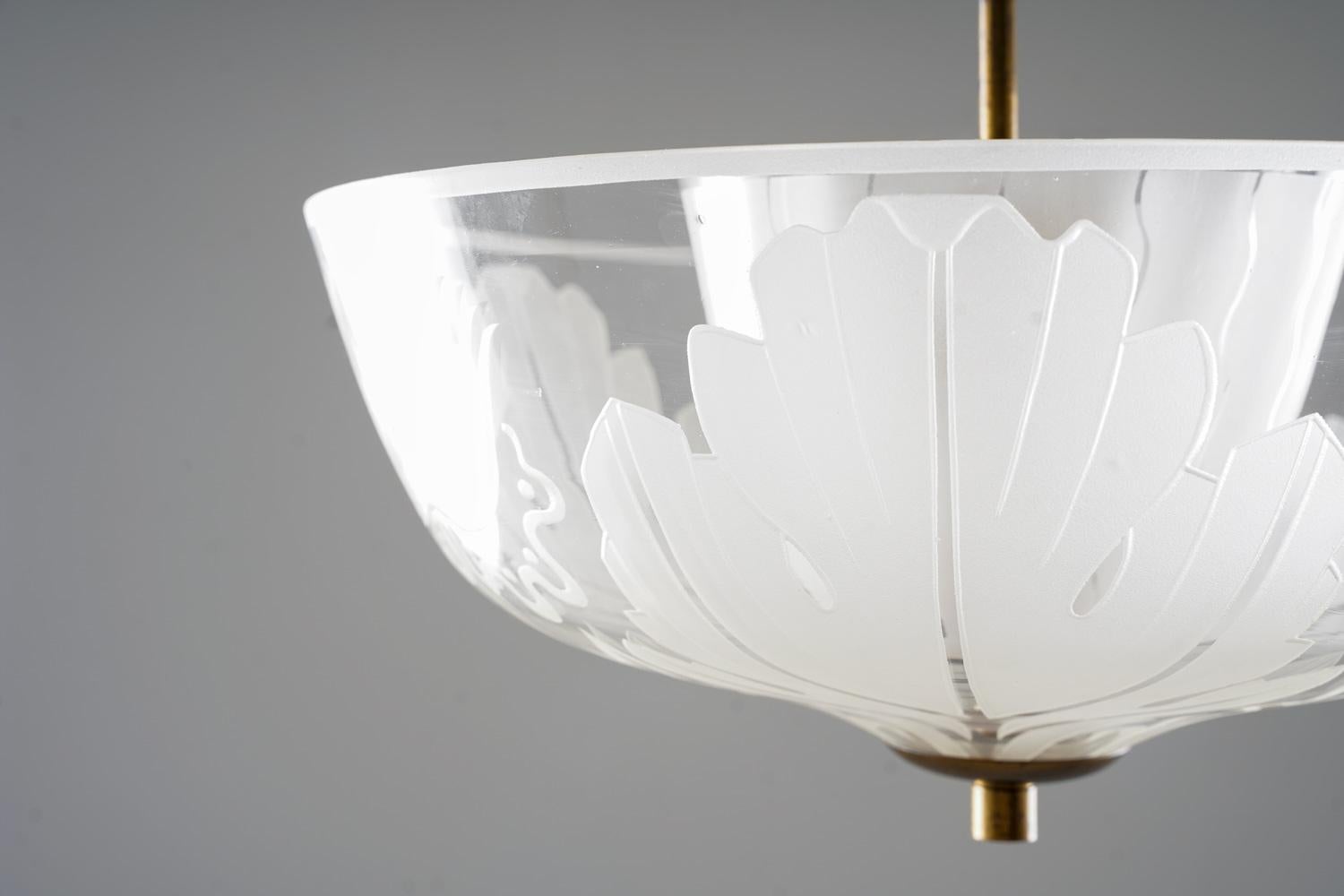 XX secolo Plafoniera di Bo Notini per Glössner, Svezia, anni '40 in vendita