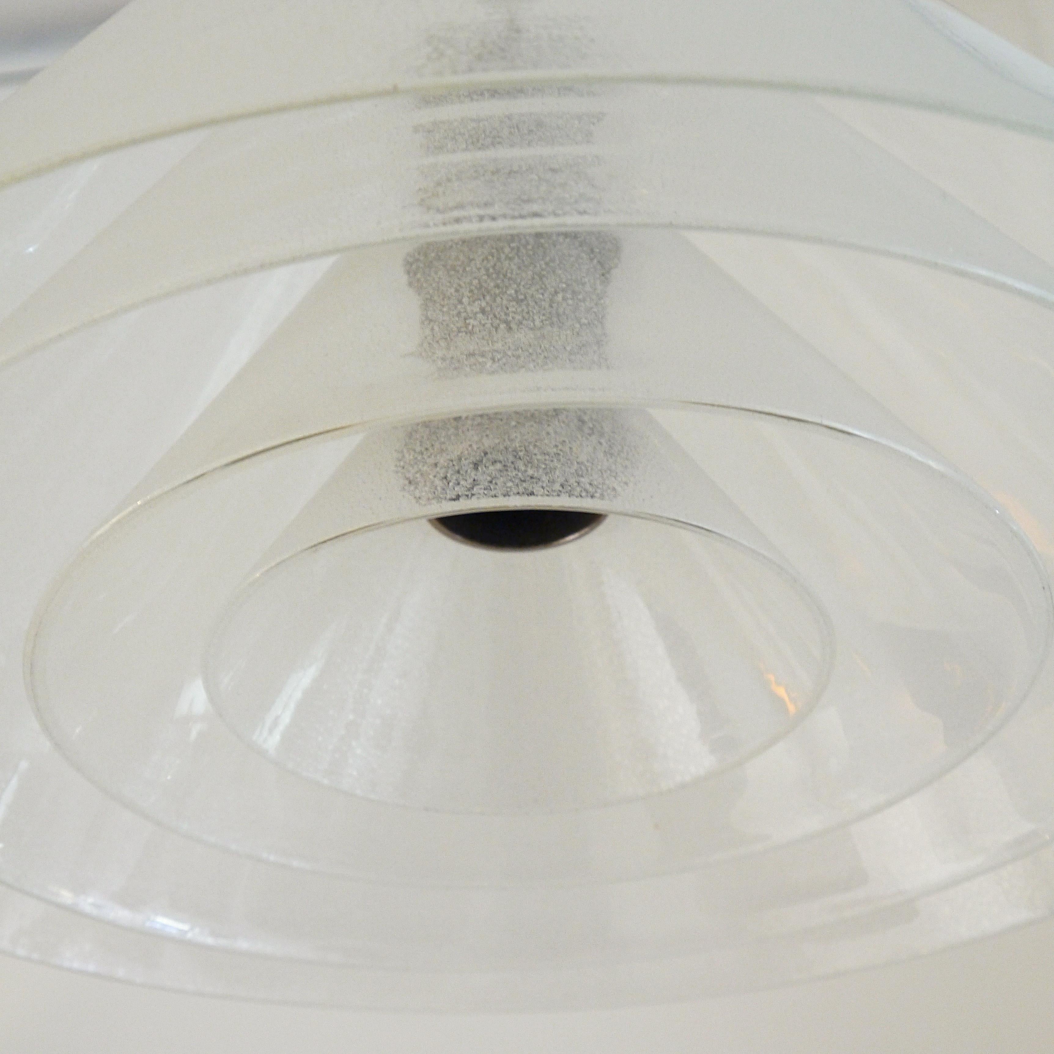 Glass Ceiling Light by Carlo Nason for Mazzega, Italy, circa 1965 For Sale