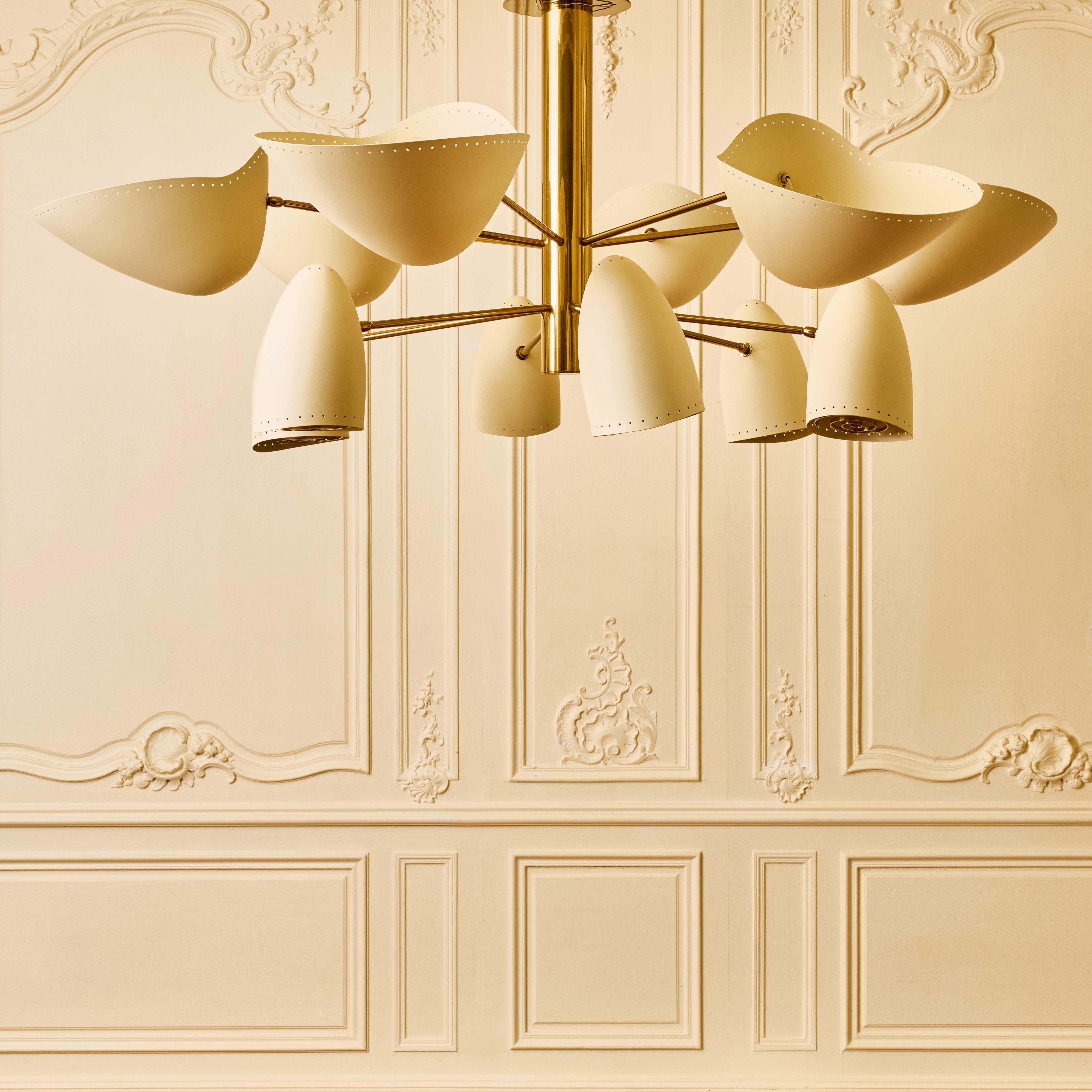 Mid-Century Modern Plafonnier de Diego Mardegan pour la Galerie Glustin en vente