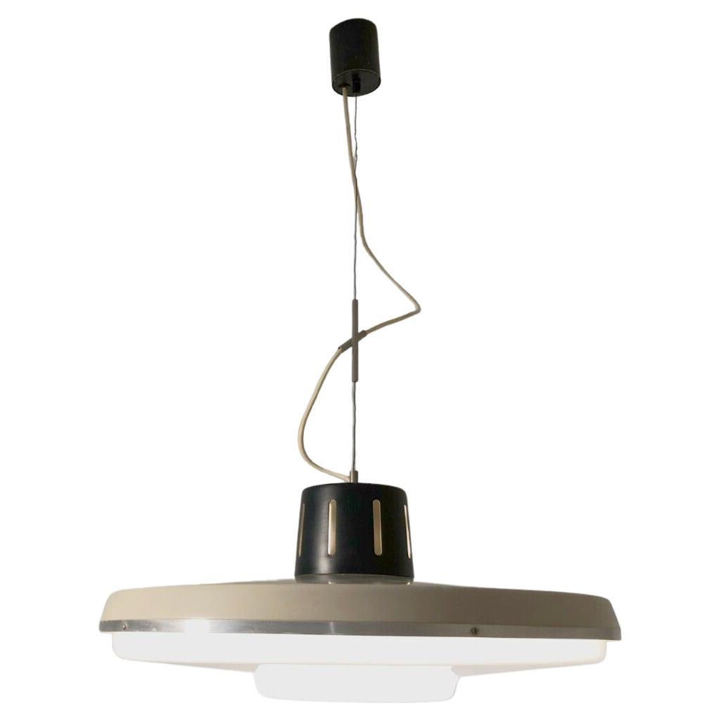 A MID-CENTURY-MODERN MODERNIST SPACE-AGE Ceiling Light by STILNOVO, Italy 1960  For Sale