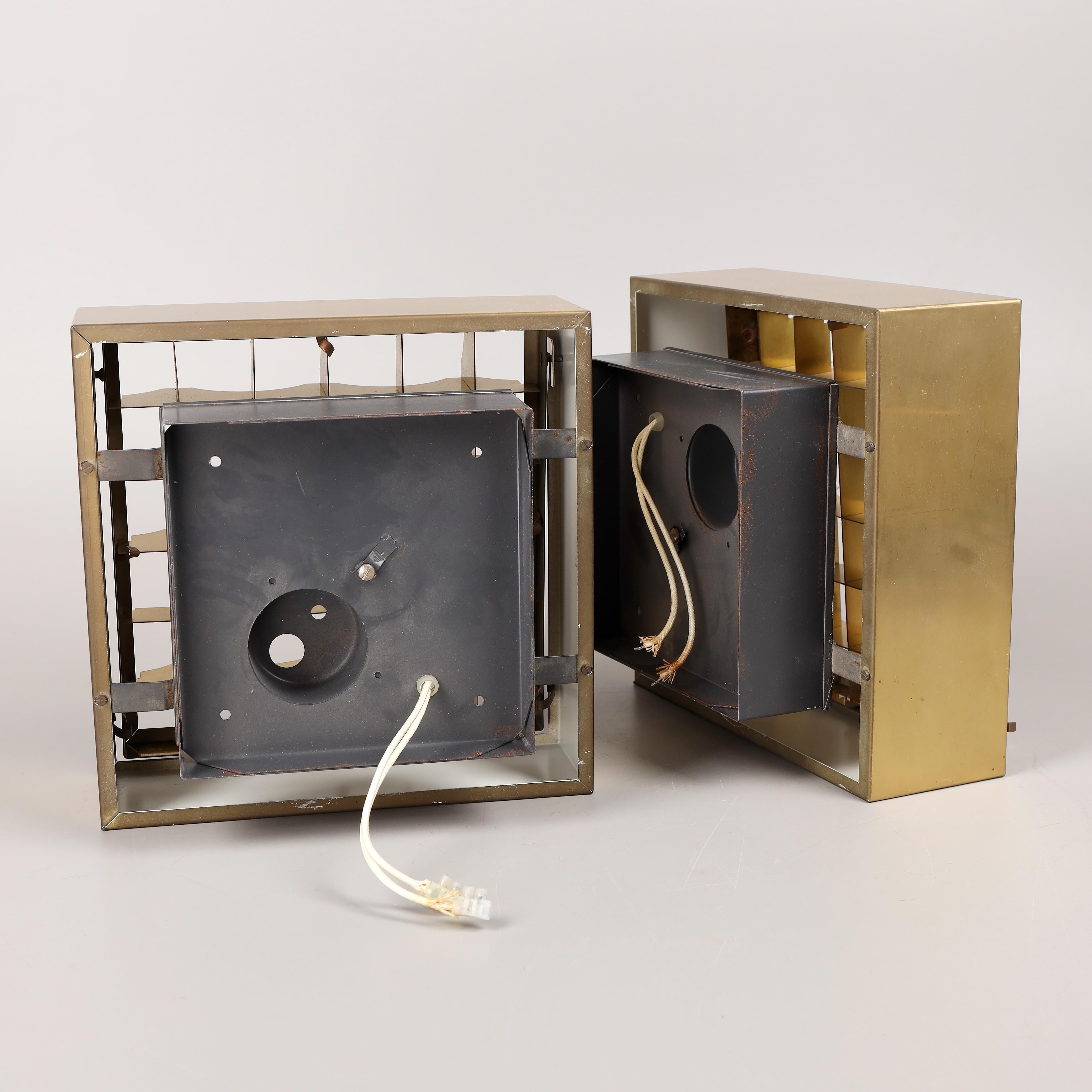 Lámpara de techo de Falkenbergs Belysning latón Suecia 1960 en Bueno estado para la venta en Paris, FR
