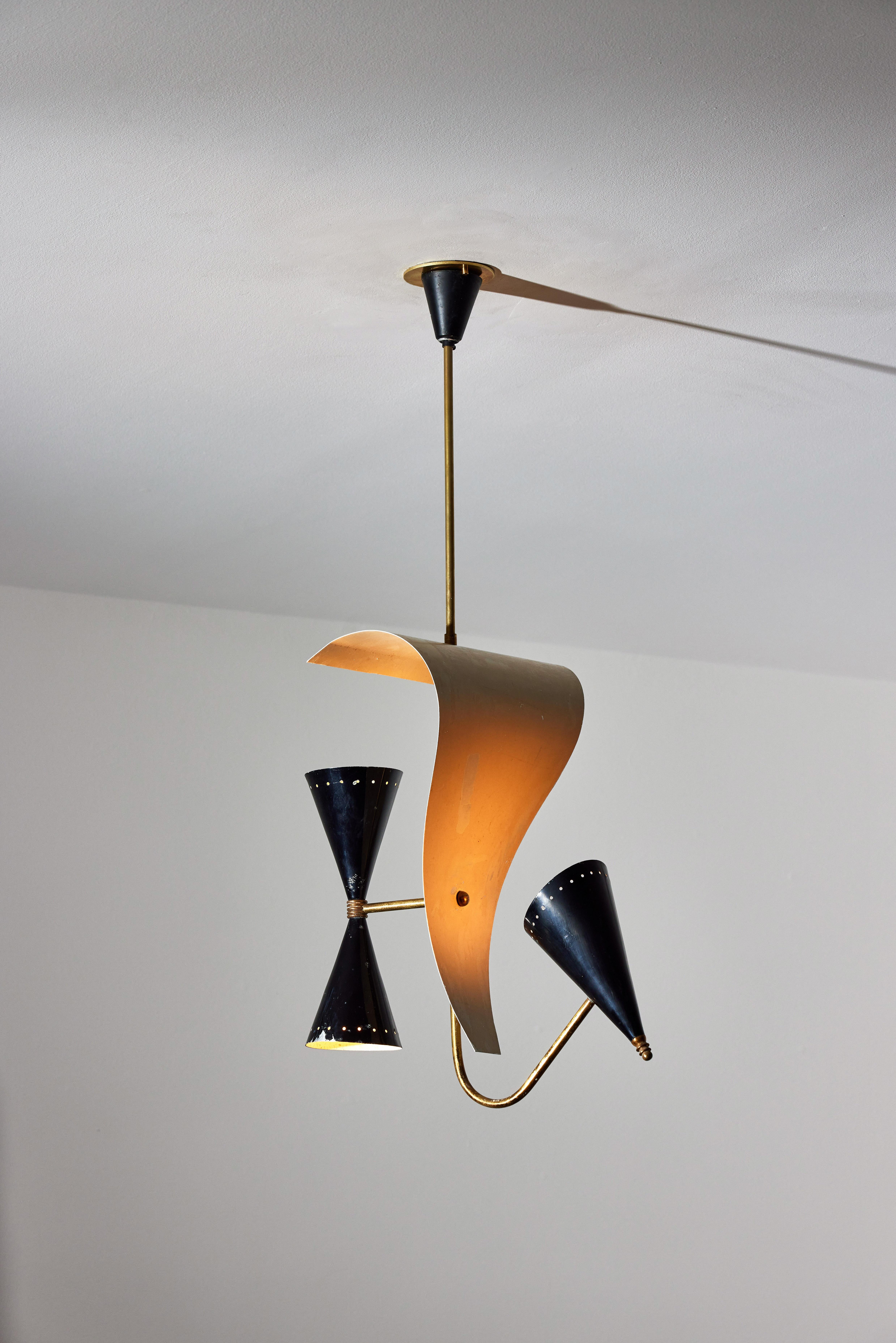 Ceiling Light by Gilardi & Barzaghi In Good Condition In Los Angeles, CA