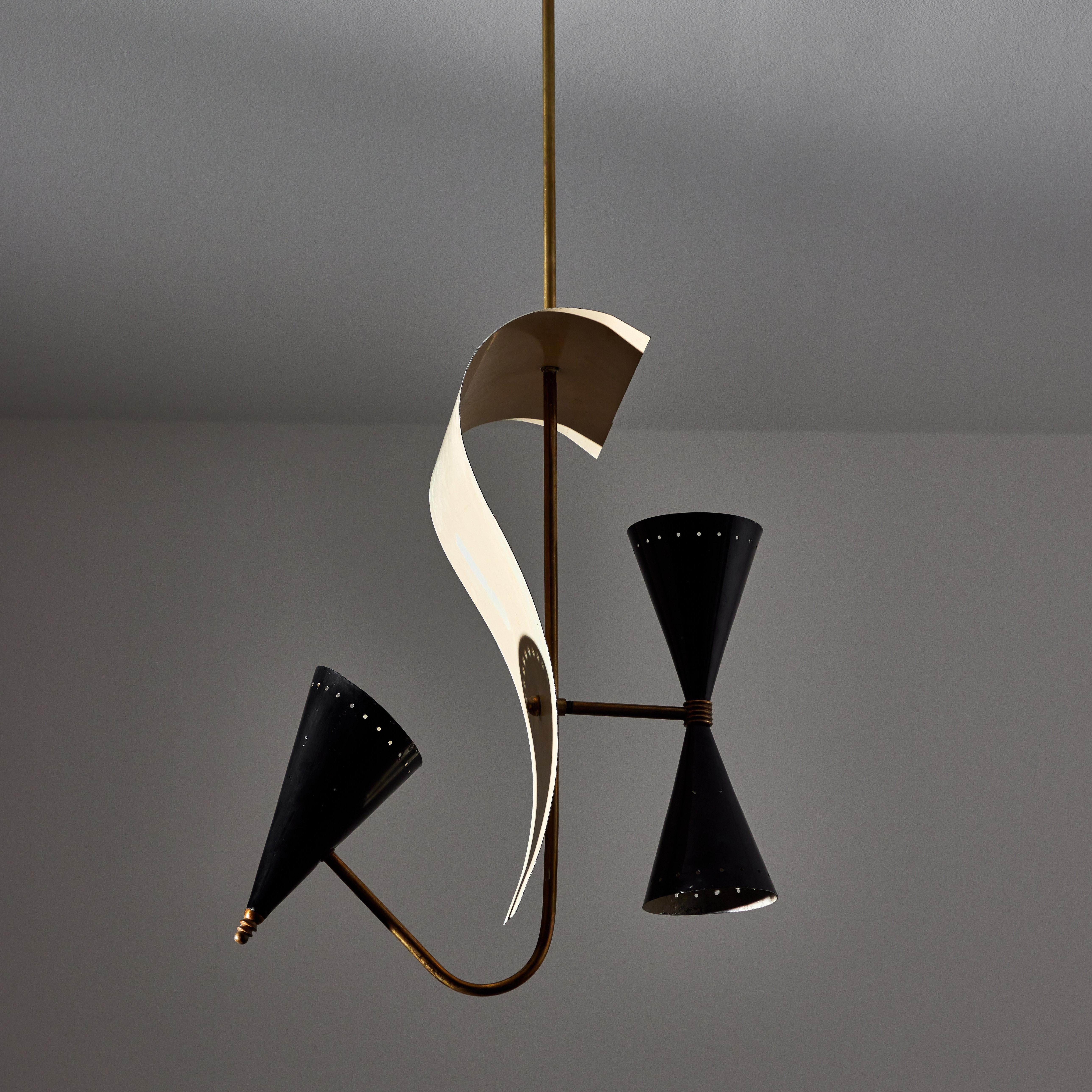 Brass Ceiling Light by Gilardi & Barzaghi