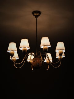 Ceiling light by Hans Bergström for Ateljé Lyktan, Sweden, 1940s