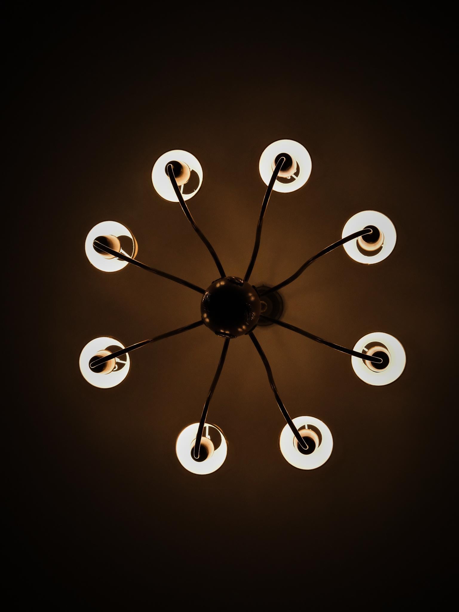 Swedish Ceiling light by Hans Bergström for Ateljé Lyktan, Sweden, 1940s For Sale