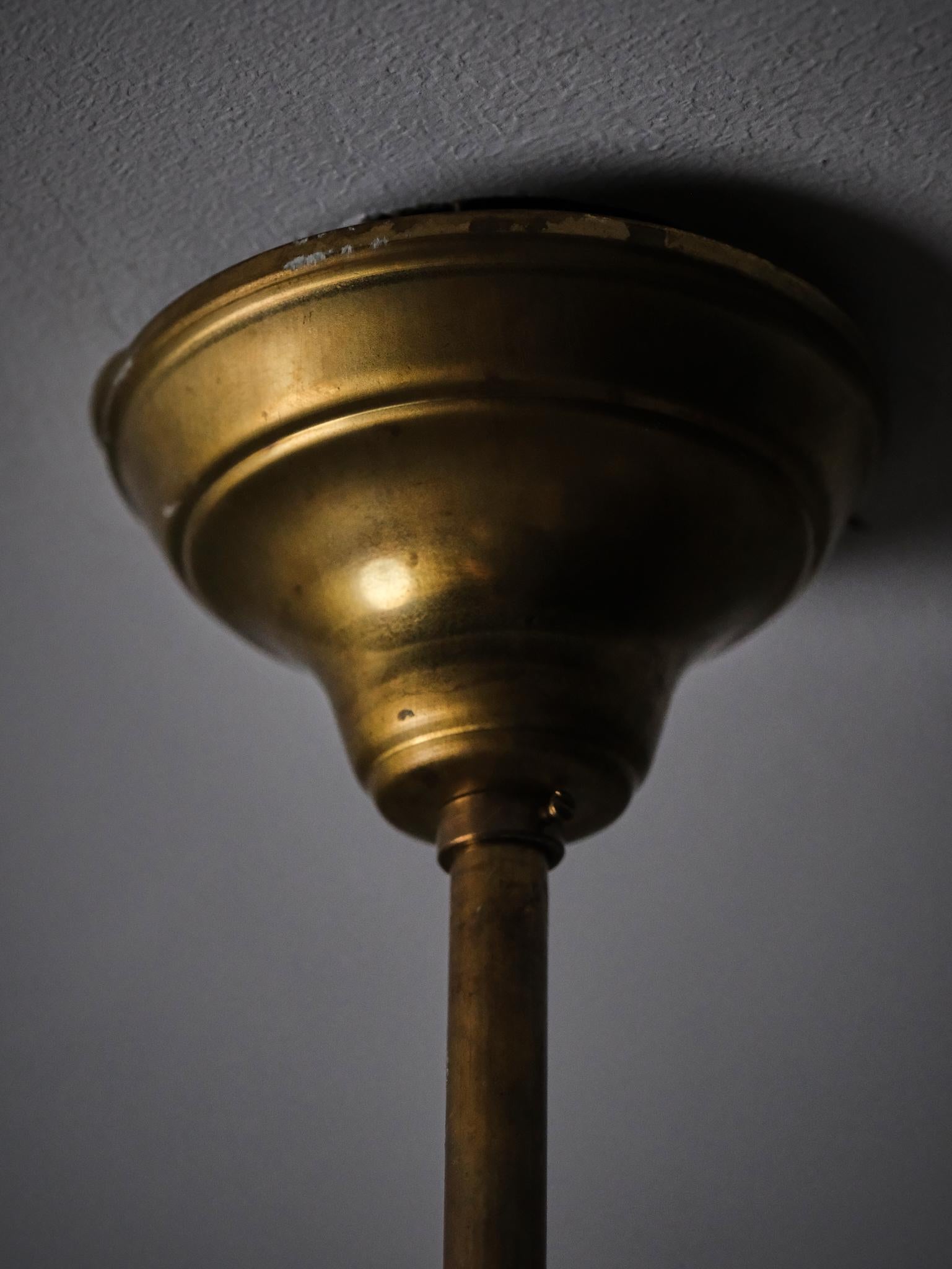 Ceiling light by Hans Bergström for Ateljé Lyktan, Sweden, 1940s For Sale 2