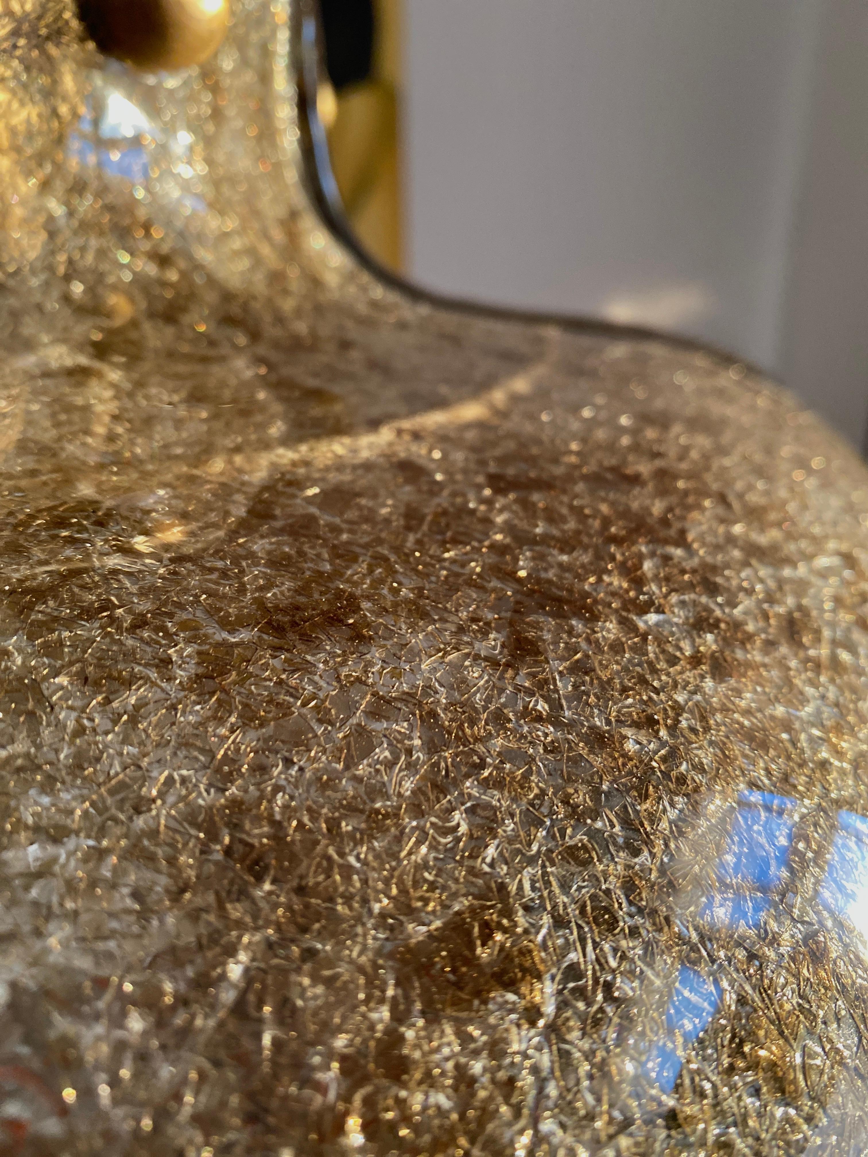Vetro soffiato Lampada da soffitto di Hillebrand in vendita