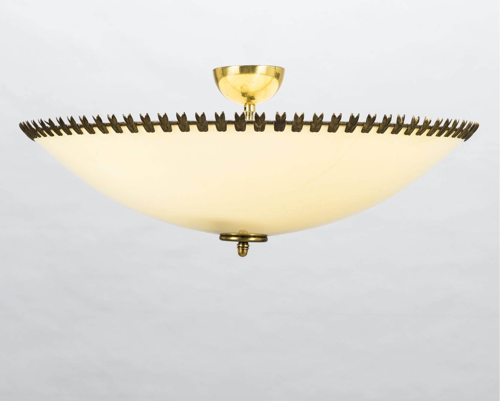 Scandinavian Modern Large Ceiling Light by Lisa Johansson-Pape