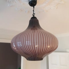 Ceiling Light by Massimo Vignelli 1960, for Venini Italy, Light Pendant