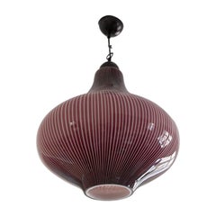 Ceiling Light by Massimo Vignelli 1960, for Venini Italy, Light Pendant