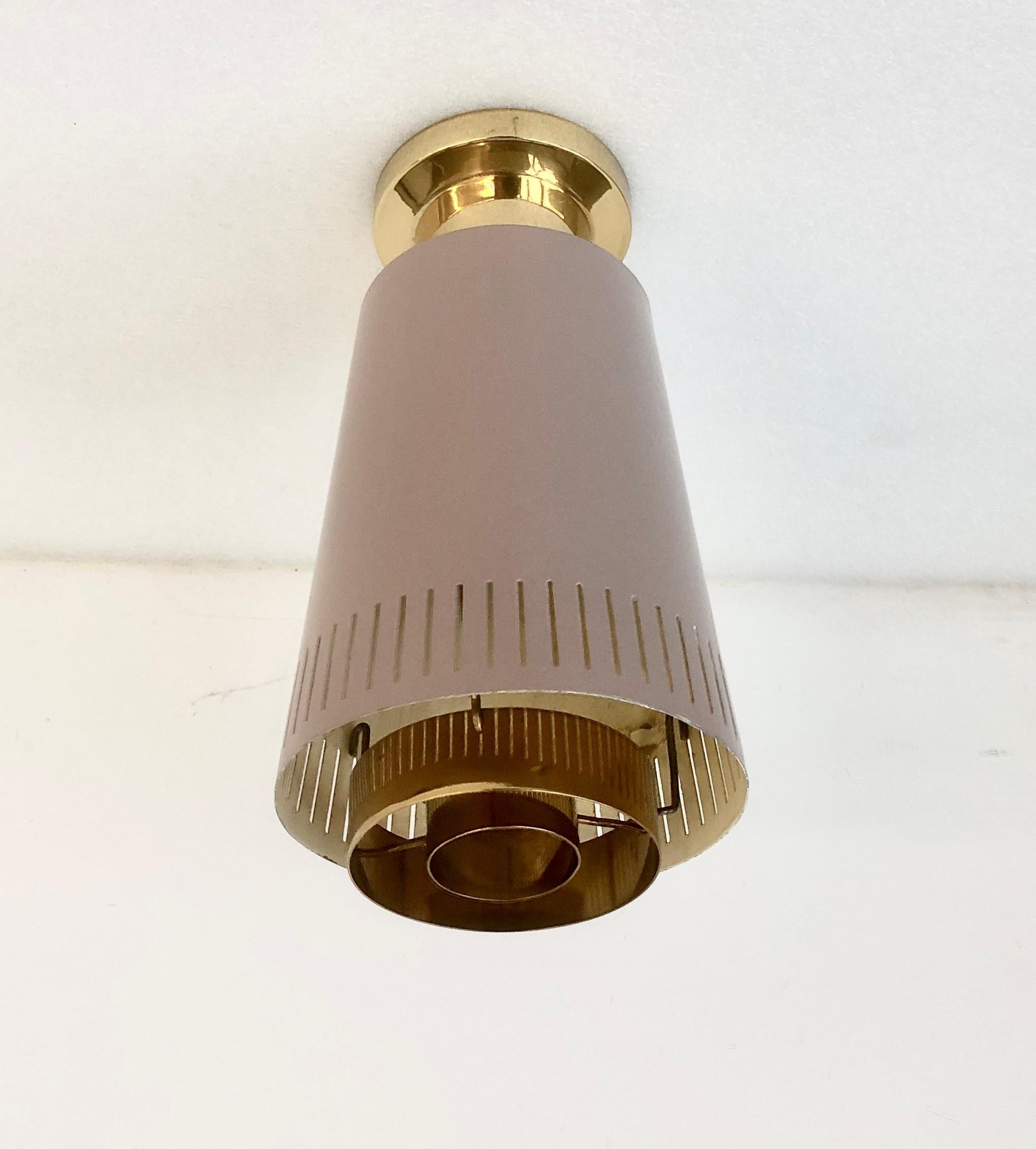 Ceiling light by Paavo Tynell, model 9067 In Good Condition For Sale In Long Island City, NY