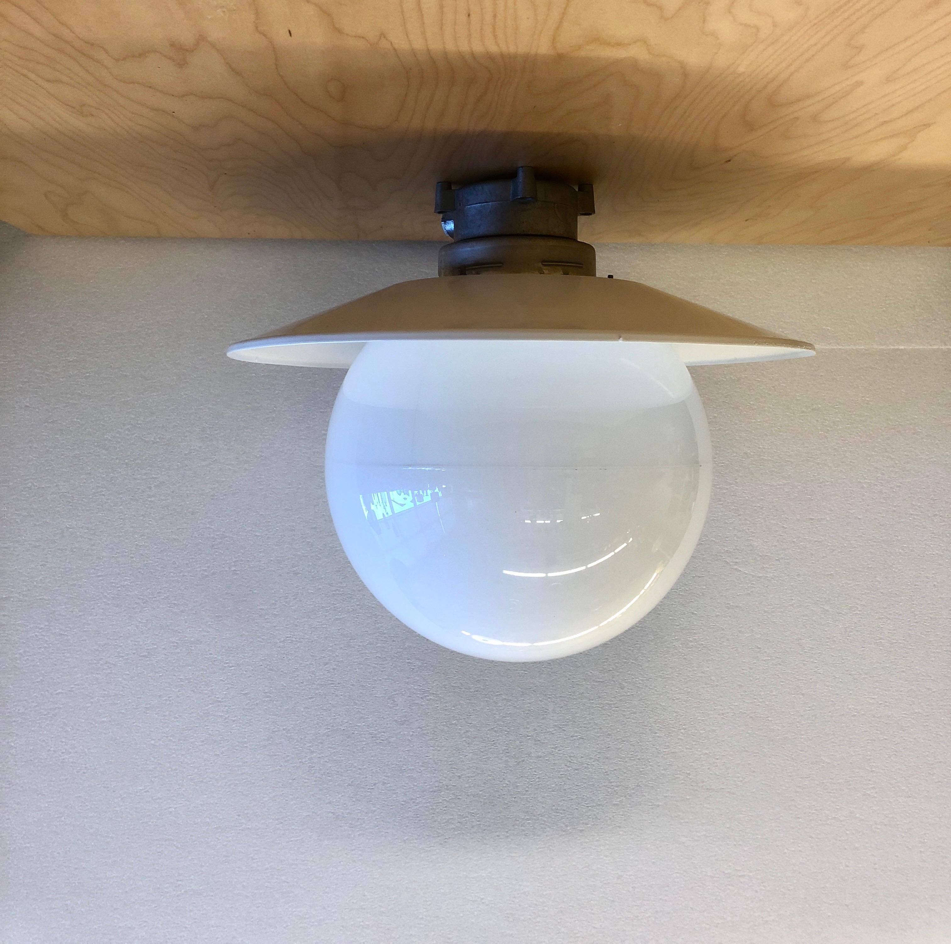 Scandinavian Modern Ceiling light by Paavo Tynell model H10-100 Idman / 2 available For Sale