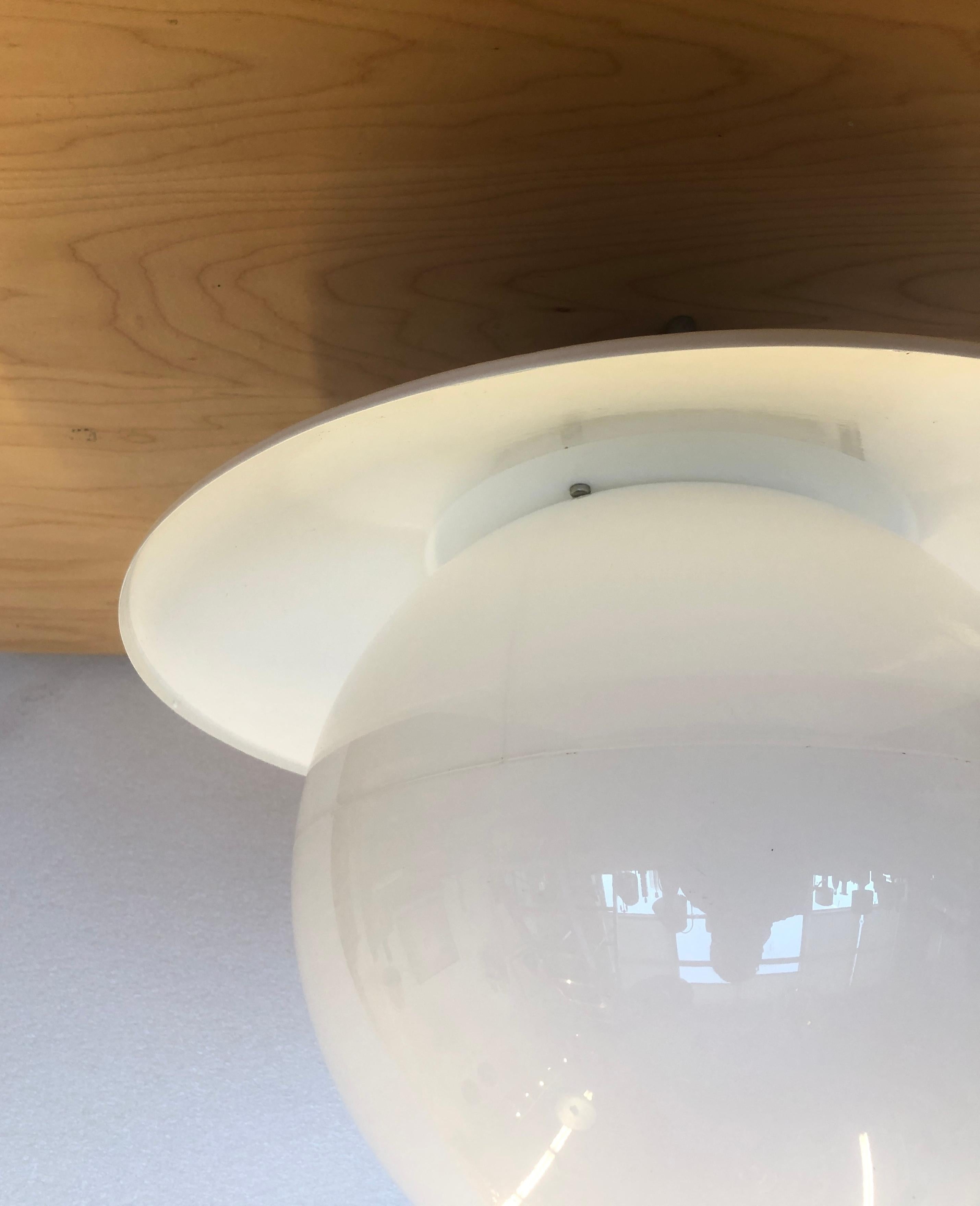Ceiling light by Paavo Tynell model H10-100 Idman / 2 available In Good Condition For Sale In Long Island City, NY