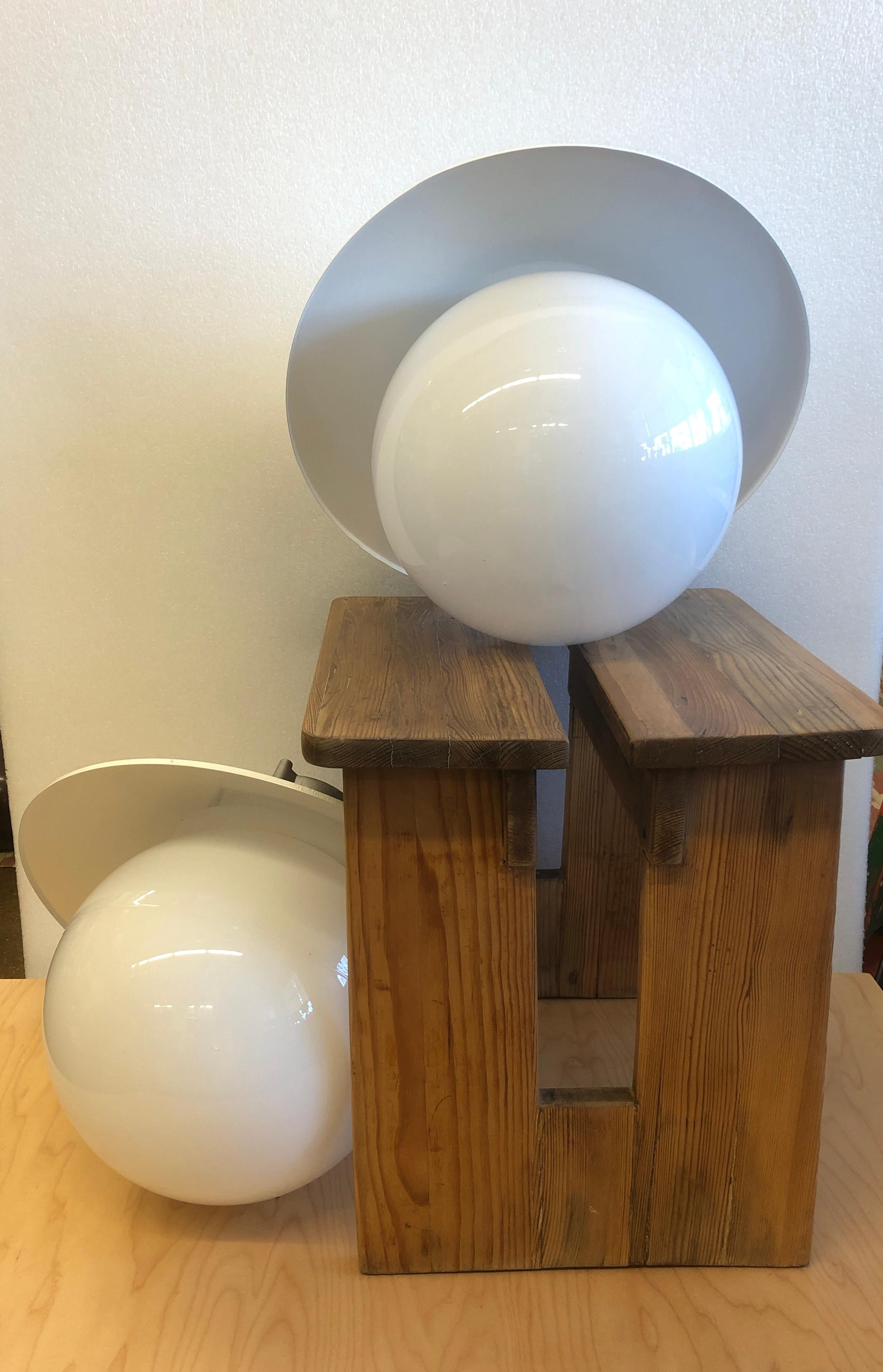 Mid-20th Century Ceiling light by Paavo Tynell model H10-100 Idman / 2 available For Sale