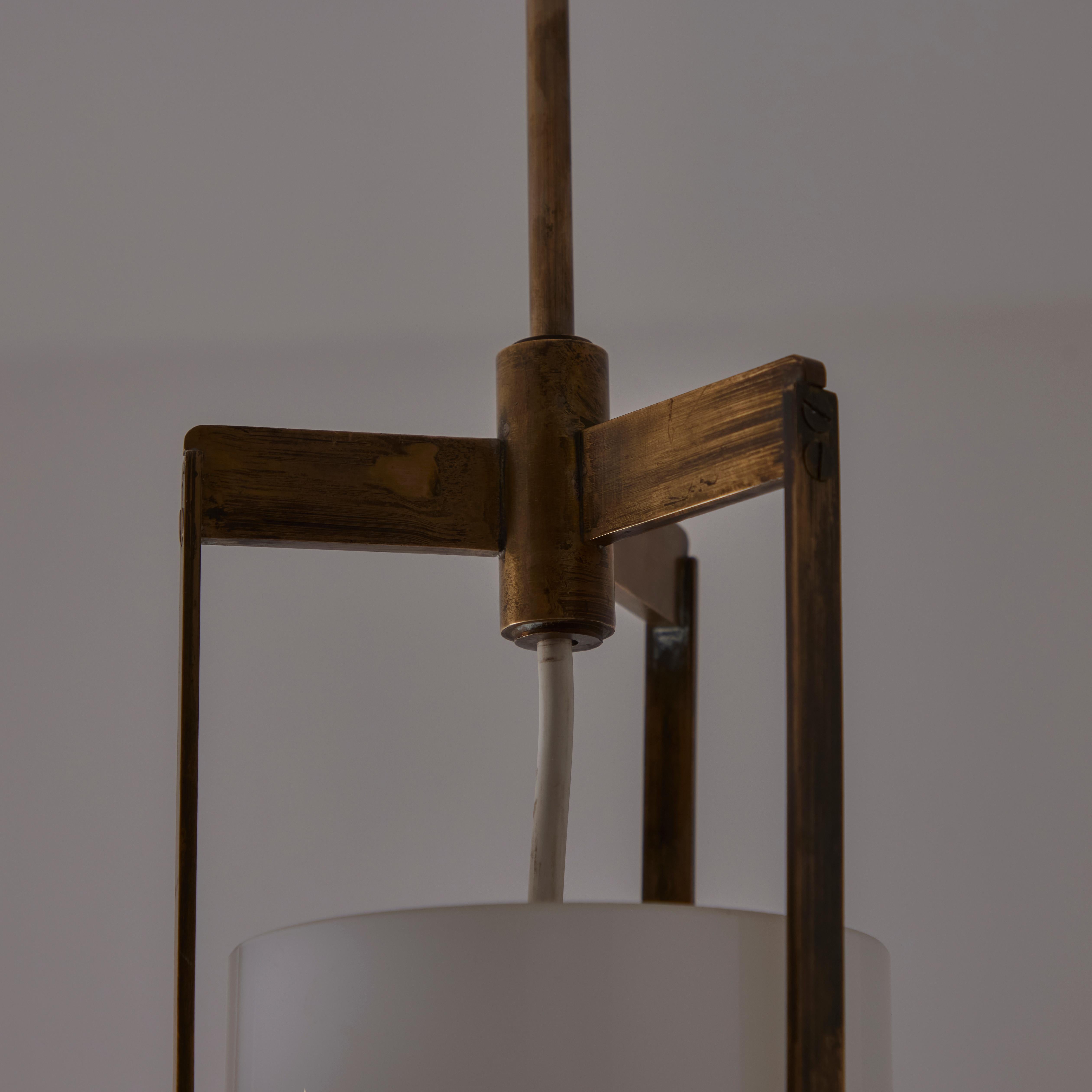 Brass Ceiling Light by Paolo Caliari for Venini  For Sale