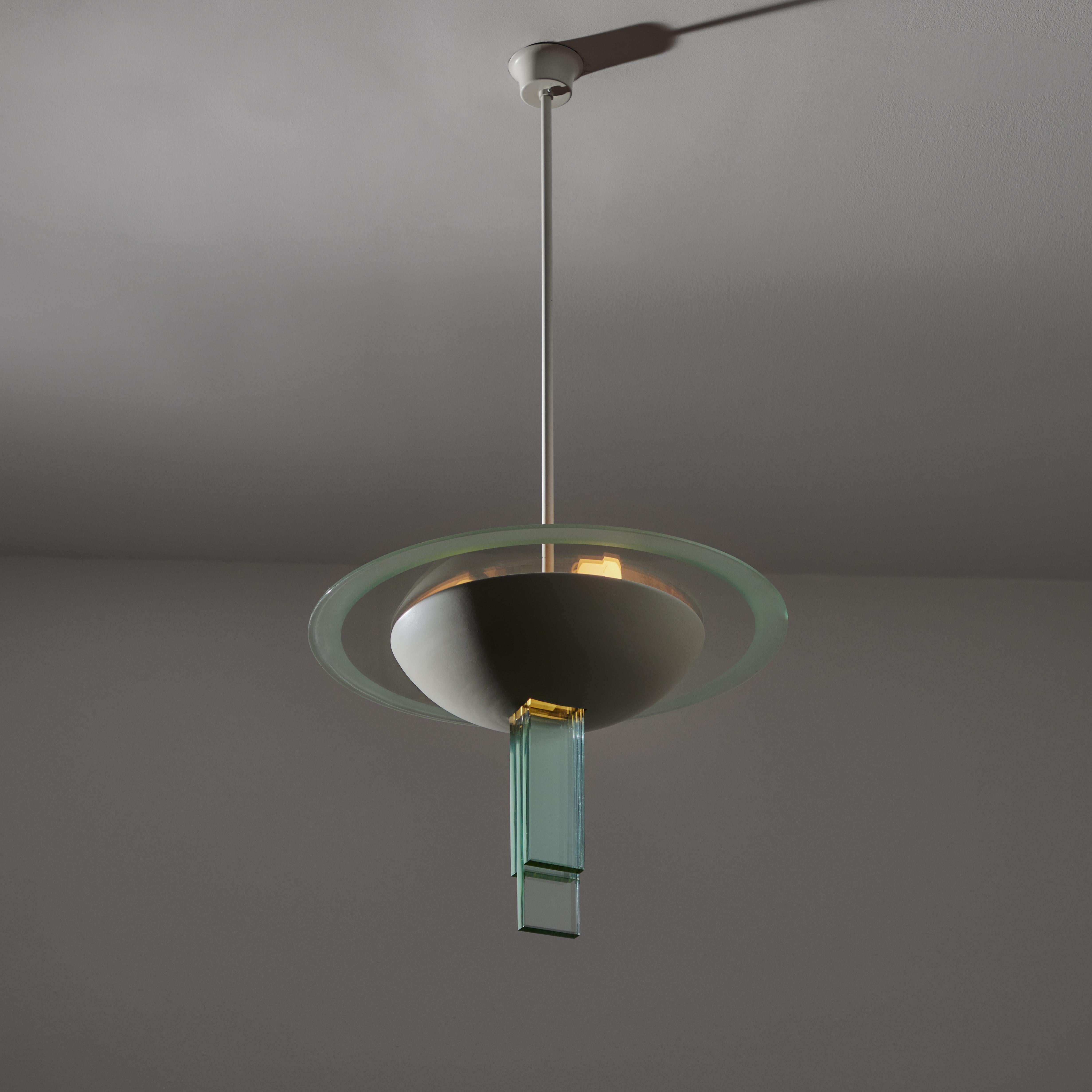 Mid-Century moderno Lampada da soffitto di Pietro Chiesa per Fontana Arte in vendita