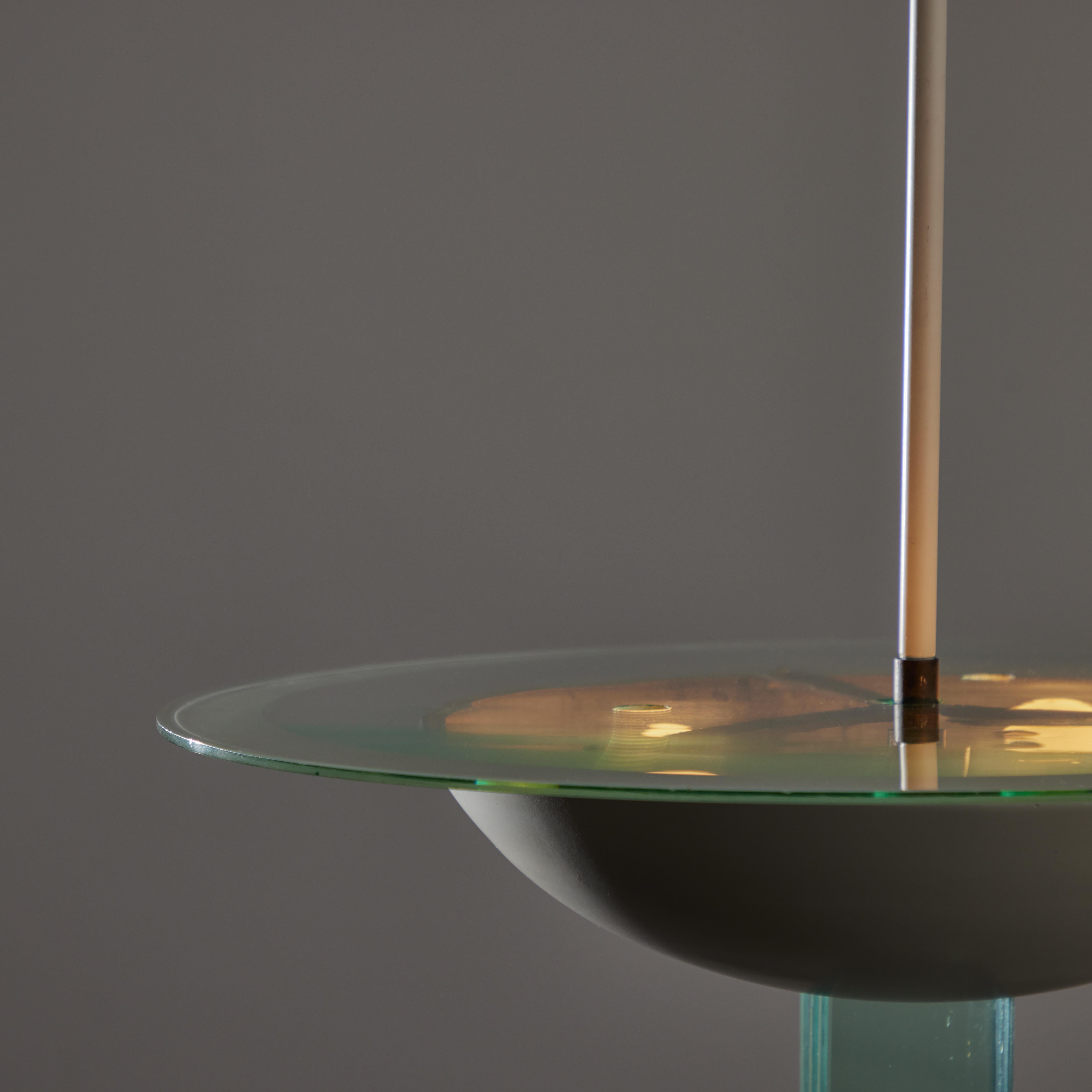 Smaltato Lampada da soffitto di Pietro Chiesa per Fontana Arte in vendita