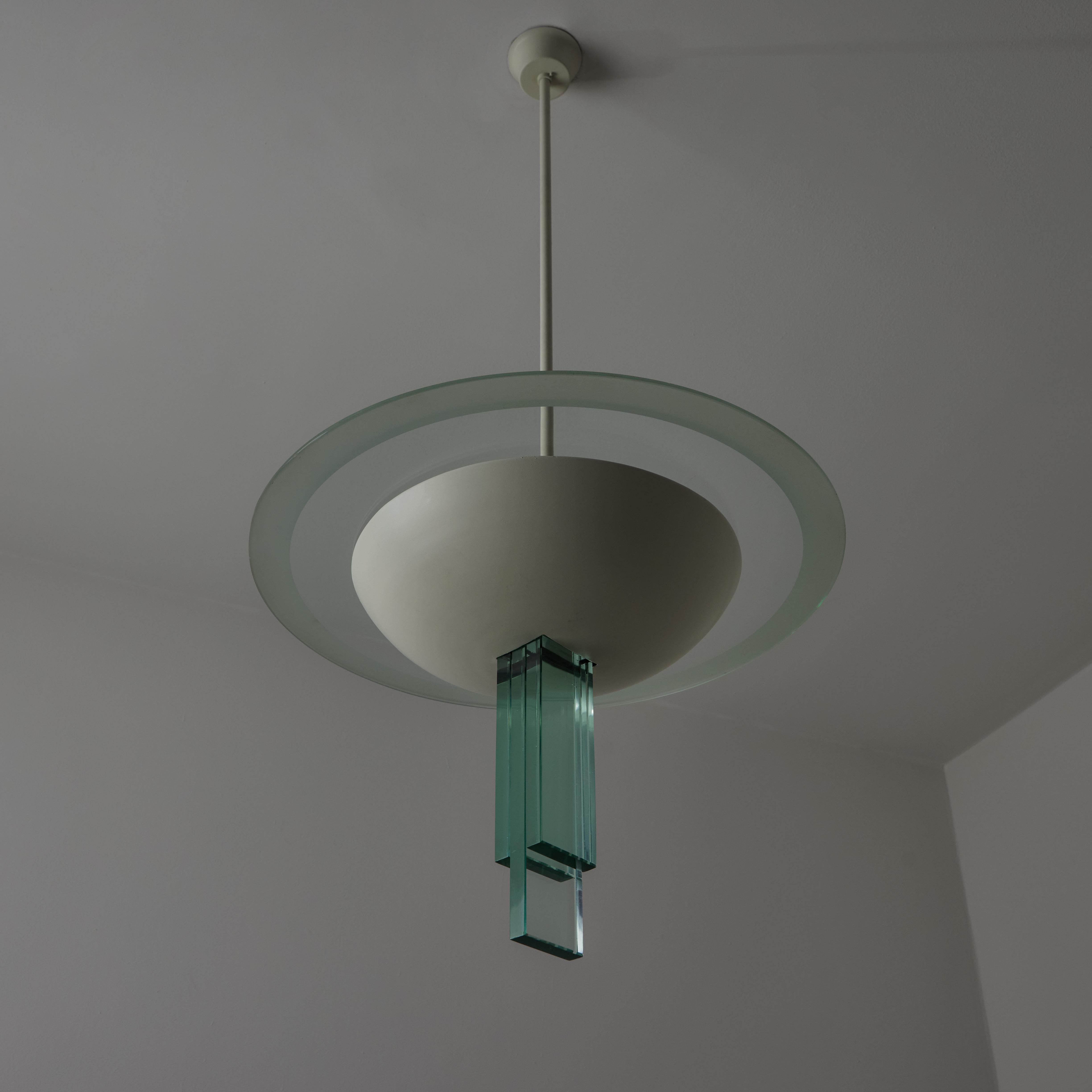 Mid-20th Century Ceiling Light by Pietro Chiesa for Fontana Arte For Sale
