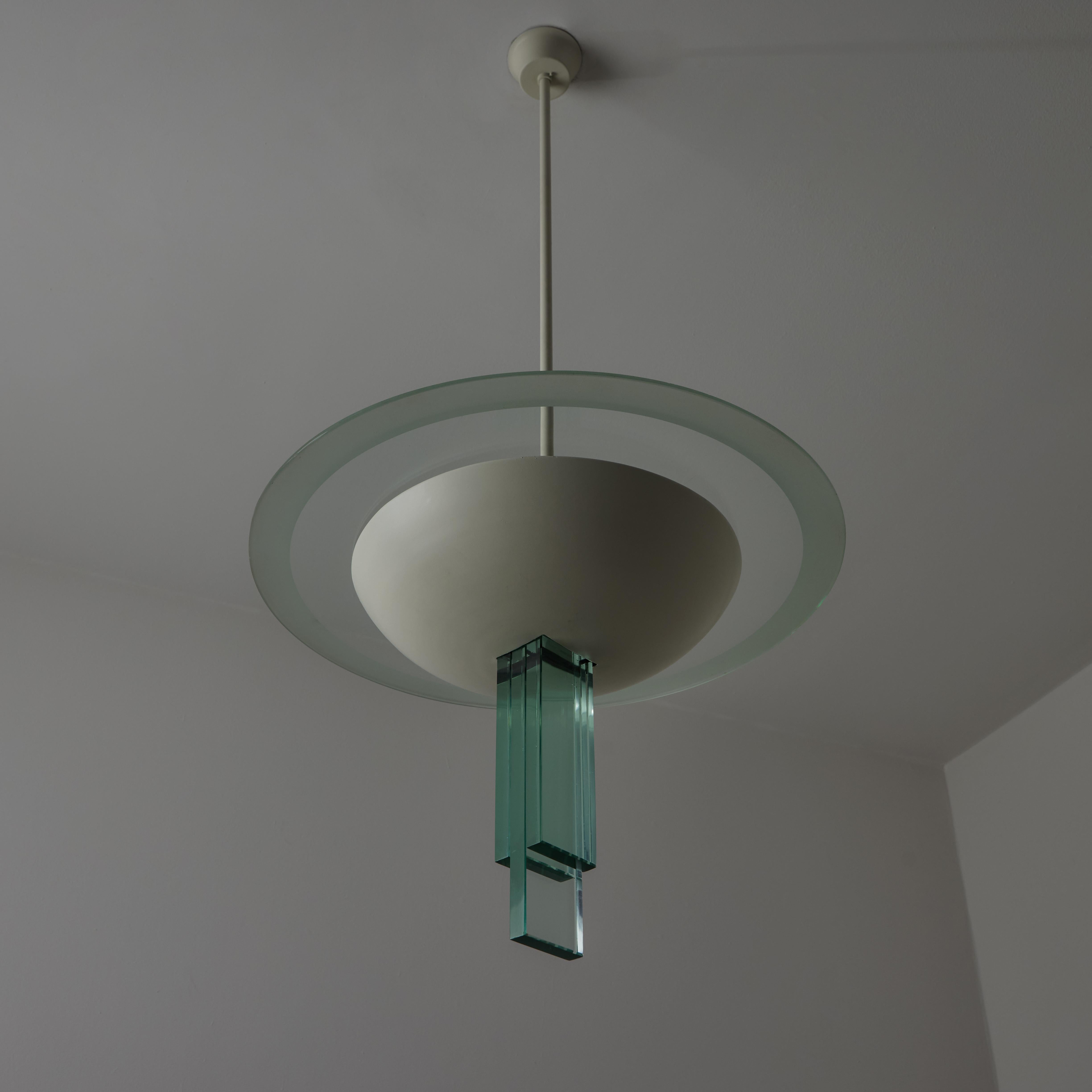 Metà XX secolo Lampada da soffitto di Pietro Chiesa per Fontana Arte in vendita