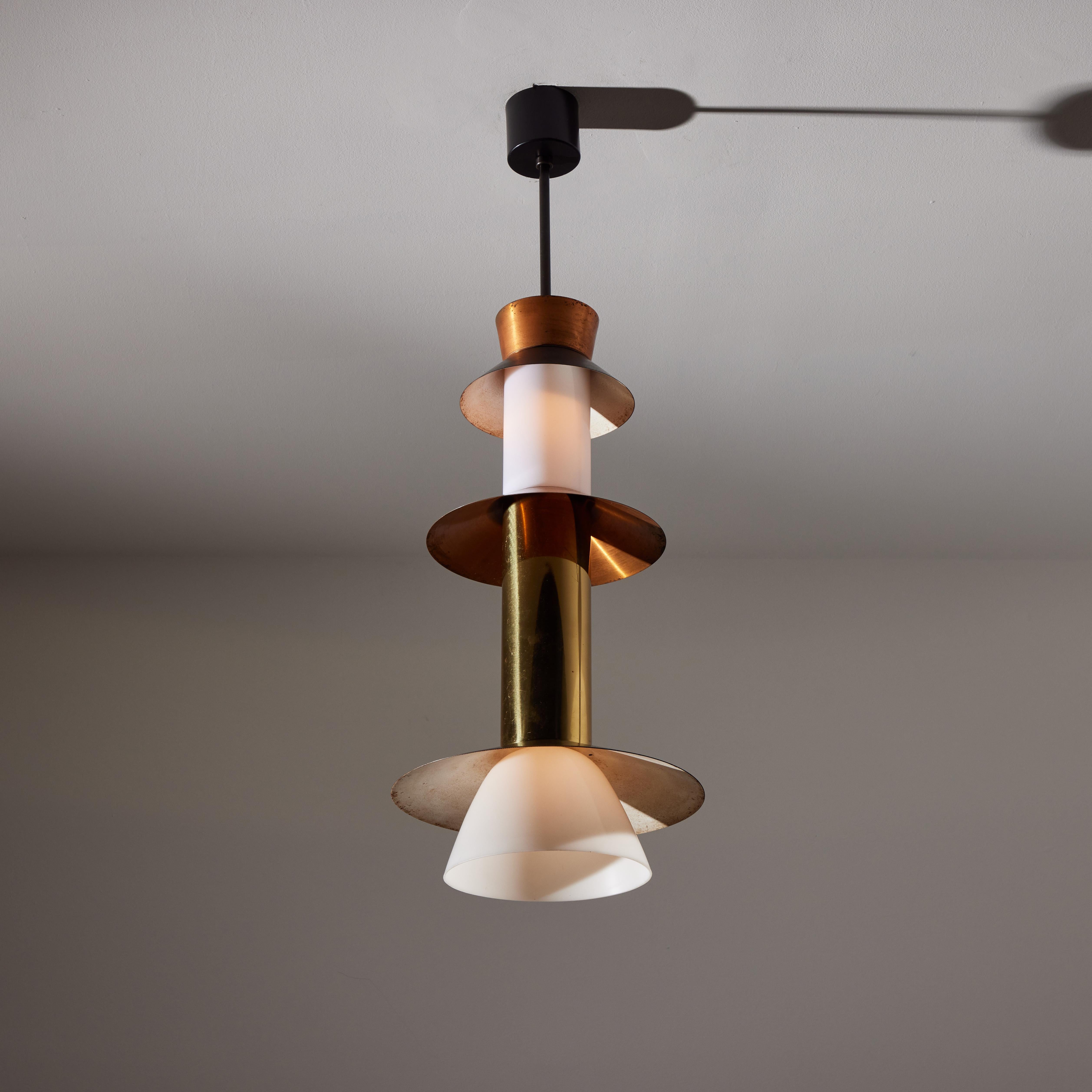 Mid-Century Modern Ceiling Light in the Style of Stilnovo